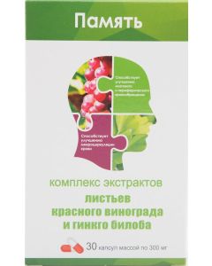Buy Complex of red grape leaves and ginkgo biloba caps. n30 | Online Pharmacy | https://buy-pharm.com