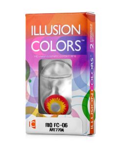 Buy Colored contact lenses ILLUSION RIO 3 months, 0.00 / 14.0 / 8.6, 2 pcs. | Online Pharmacy | https://buy-pharm.com