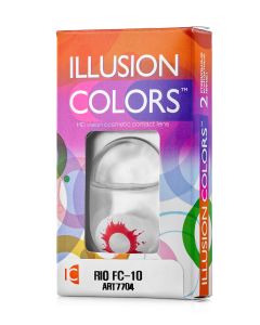 Buy Colored contact lenses ILLUSION RIO 3 months, 0.00 / 14.0 / 8.6, 2 pcs. | Online Pharmacy | https://buy-pharm.com
