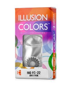 Buy Colored contact lenses ILLUSION RIO 3 months, 0.00 / 14.0 / 8.6, 2 pcs. | Online Pharmacy | https://buy-pharm.com