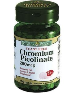 Buy Nature Bounty 'Chroma picolinate yeast-free', 100 tablets | Online Pharmacy | https://buy-pharm.com