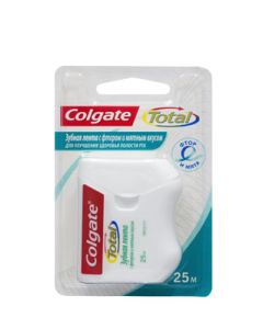 Buy Colgate Dental tape 'Total', with fluoride and mint flavor, length 25 m | Online Pharmacy | https://buy-pharm.com