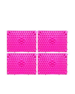 Buy Orthopedic acupuncture mat for acupressure, modular, puzzle, 4 pcs pink | Online Pharmacy | https://buy-pharm.com