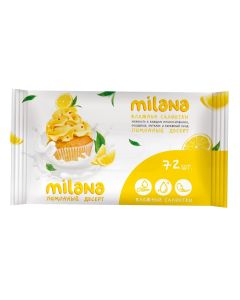 Buy Grass Milana wet wipes Lemon dessert, antibacterial, 72 pcs | Online Pharmacy | https://buy-pharm.com