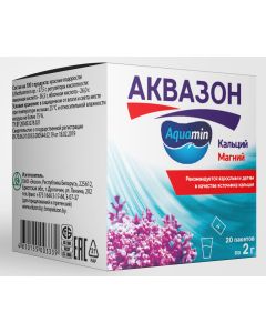 Buy Aquazon. Aquamin (Aquamin). Calcium + magnesium + 72 trace elements. Dietary supplement. 20 sachets. | Online Pharmacy | https://buy-pharm.com
