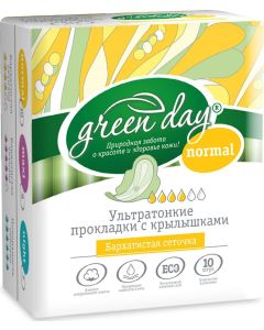 Buy Greenday Ultra Normal Dry Women's pads, 10 pcs | Online Pharmacy | https://buy-pharm.com