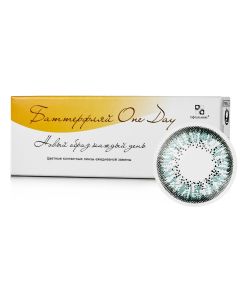Buy Colored contact lenses Ophthalmix BatOneDay Daily, 0.00 / 14.2 / 8.6, blue, 2 pcs. | Online Pharmacy | https://buy-pharm.com
