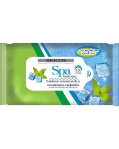 Buy BioCos Wet wipes 'SPA Freshness', with a cooling effect, 15 pcs | Online Pharmacy | https://buy-pharm.com