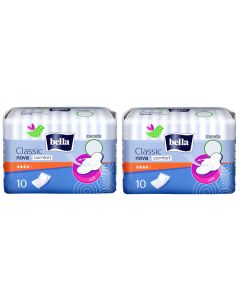 Buy Women's absorbent pads 'Bella' Classic Nova Comfort, 10 pcs. / SET of 2 pcs. | Online Pharmacy | https://buy-pharm.com