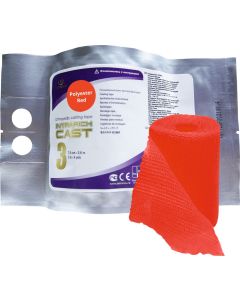 Buy Polymer bandage Intrarich IR-0035, rigid fixation Cast, red, 7.5 cm х 3.6 m | Online Pharmacy | https://buy-pharm.com