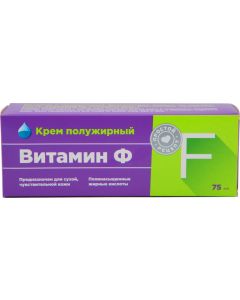 Buy Vitamin F Cream for dry and sensitive skin, bold, 75 ml | Online Pharmacy | https://buy-pharm.com