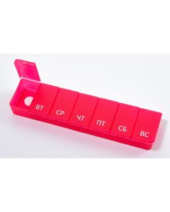 Buy Container for tablets Tabletton Mini 7 for 7 days 18.5 cm x 2 cm x 4 cm | Online Pharmacy | https://buy-pharm.com