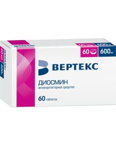 Buy Diosmin 0.6 N60 film-coated tablets, Vertex | Online Pharmacy | https://buy-pharm.com