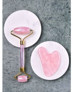 Buy Quartz Facial Massager / Guasha Scraper / Massage Roller / 2 In 1 Set | Online Pharmacy | https://buy-pharm.com