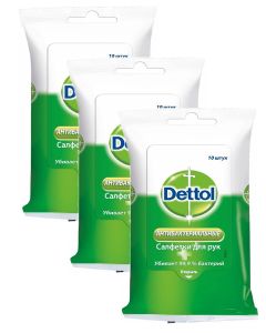 Buy acterial wipes # Dettol anti-moisture wipes , 10 pcs х 3 pcs | Online Pharmacy | https://buy-pharm.com