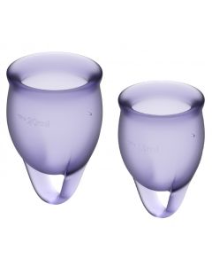 Buy Satisfyer Feel Confident menstrual cups, set of 2, Satisfyer purple | Online Pharmacy | https://buy-pharm.com