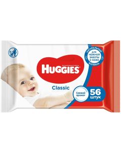 Buy Wet wipes Huggies Classic, 56 pieces | Online Pharmacy | https://buy-pharm.com