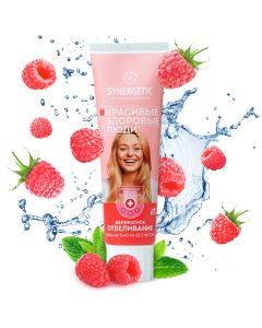 Buy Synergetic Toothpaste Delicate whitening 'RASPBERRY + MINT' natural, no fluoride, 100g | Online Pharmacy | https://buy-pharm.com