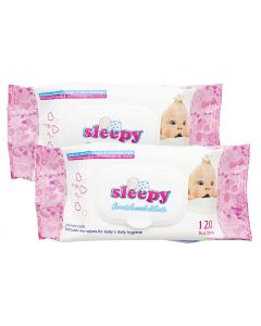 Buy Sleepy wet sanitary napkins, 2 packs of 120 pcs. | Online Pharmacy | https://buy-pharm.com