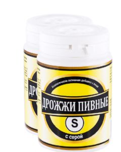 Buy Brewer's yeast Bioterra with sulfur, 100 pcs x 500 mg (Block of 2 pcs) | Online Pharmacy | https://buy-pharm.com