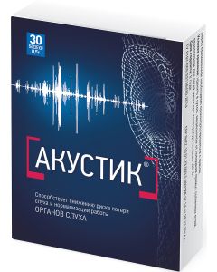 Buy Acoustic, capsules of 0.5 g, # 30 | Online Pharmacy | https://buy-pharm.com