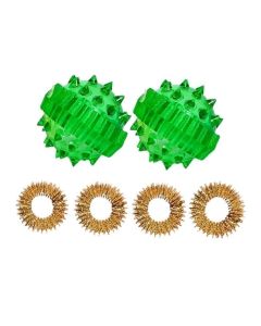 Buy Su-Jok ball and ring Set of 2 pieces green | Online Pharmacy | https://buy-pharm.com