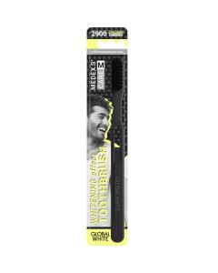 Buy Global White Medium Toothbrush medium hard, black | Online Pharmacy | https://buy-pharm.com