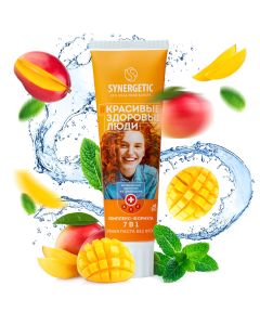 Buy Synergetic Toothpaste Complex-formula 7in1 'MANGO + MINT' natural, no fluoride, 100g | Online Pharmacy | https://buy-pharm.com