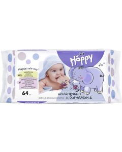 Buy Bella baby Happy Baby Wet Wipes Delicate Lotion with vitamin E 64 pcs | Online Pharmacy | https://buy-pharm.com