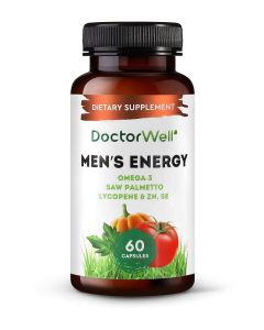 Buy DoctorWell Vitamins for men with Omega-3, With Palmetto and zinc Men's Energy, 60 pcs | Online Pharmacy | https://buy-pharm.com