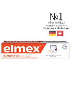 Buy Elmex Toothpaste Protection against caries, 75 ml | Online Pharmacy | https://buy-pharm.com