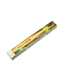 Buy Eco Fusion Classic toothbrush, bamboo, with nylon gray bristles, carbon-sprayed | Online Pharmacy | https://buy-pharm.com