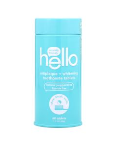 Buy Hello, Tablets with anti-plaque whitening toothpaste, natural peppermint, 60 pcs. | Online Pharmacy | https://buy-pharm.com