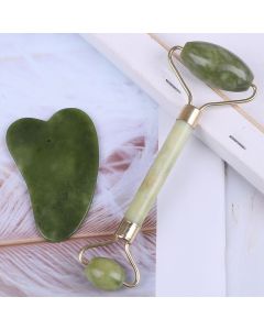 Buy Massage Set Roller and Guasha from jade. Skin Bloom | Online Pharmacy | https://buy-pharm.com