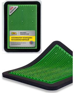 Buy Tibetan applicator Kuznetsov's Laboratory metal-magnetic, on a soft backing, 15x22 cm, green | Online Pharmacy | https://buy-pharm.com