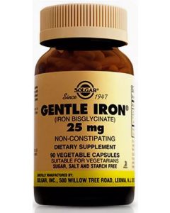 Buy Solgar, Gentle Iron 'Readily available iron', 25 mg, 90 capsules | Online Pharmacy | https://buy-pharm.com