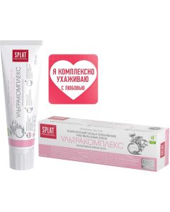 Buy Whitening antibacterial toothpaste Splat Ultracomplex complex care without fluoride for sensitive teeth 100 ml | Online Pharmacy | https://buy-pharm.com