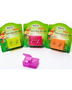Buy Tableton Mini 2 pill container 1 day (2 doses) 5.5cm x 2cm x 4cm | Online Pharmacy | https://buy-pharm.com