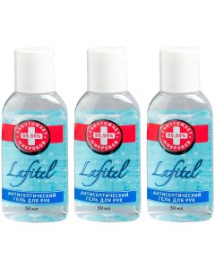 Buy Gel antiseptic for hands LAFITEL 50ml (3pcs) | Online Pharmacy | https://buy-pharm.com