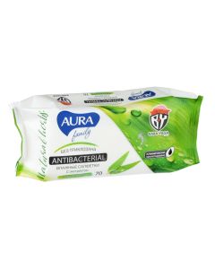 Buy Aura Wet Wipes, antibacterial, 70 pcs | Online Pharmacy | https://buy-pharm.com