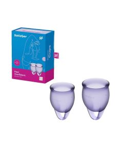 Buy Set of menstrual cups Satisfyer Feel confident purple | Online Pharmacy | https://buy-pharm.com
