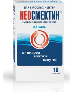 Buy Neosmectin Powder for oral suspension, vanilla, 3 g sachet, # 10 | Online Pharmacy | https://buy-pharm.com