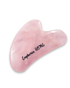Buy Euphoria Home Guasha Scraper Rose quartz heart, face massager, pendant as a gift | Online Pharmacy | https://buy-pharm.com