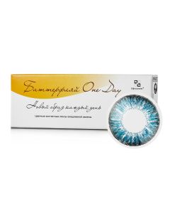 Buy Ophthalmix BatOneDay Colored Contact Lenses Daily, -4.00 / 14.2 / 8.6, blue, 2 pcs. | Online Pharmacy | https://buy-pharm.com
