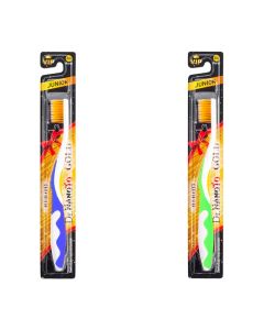 Buy Toothbrush Dr .NanoTo Nano Gold Jr with gold nanoparticles for children (set of 2 pieces: blue and green) (South Korea) | Online Pharmacy | https://buy-pharm.com