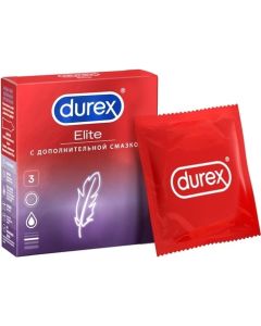 Buy Durex Elite condoms with additional lubricant No. 3 | Online Pharmacy | https://buy-pharm.com