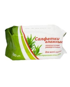 Buy Wet wipes. Hygienic, universal for the whole family. With aloe vera extract. | Online Pharmacy | https://buy-pharm.com