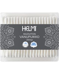 Buy Helmi 200 cosmetic cotton swabs 200 pcs , 100% cotton, 12 pcs per box  | Online Pharmacy | https://buy-pharm.com