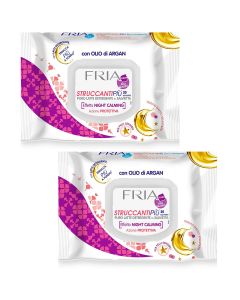 Buy 041141 / set Fria Make-up remover wipes with argan oil before bedtime, 20 pcs x 2 pack | Online Pharmacy | https://buy-pharm.com