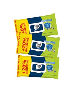 Buy Emily Style wet wipes Antibacterial 120 pcs., package with lid (+ 20% FREE), (3 packs) | Online Pharmacy | https://buy-pharm.com